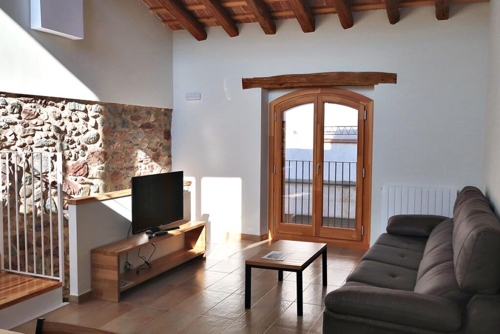 ventana de madera con volta catalana y aislamiento termoacústico